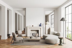 the den of an Eagles Nest home